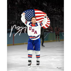 Framed Matthew Tkachuk Team USA Autographed 16"x20" 2026 Olympic Gold Medal Winner Photograph