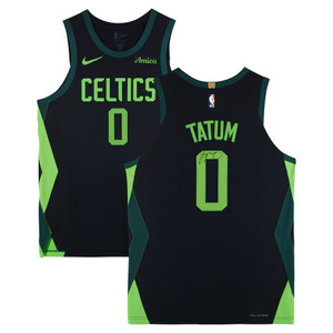 Jayson Tatum Boston Celtics Autographed Nike Black 24-25 City Authentic Jersey