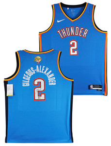 Shai Gilgeous-Alexander Signed Blue Nike Icon Edition Jersey