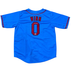 Masyn Winn St. Louis Cardinals Autographed Baby Blue Custom Jersey