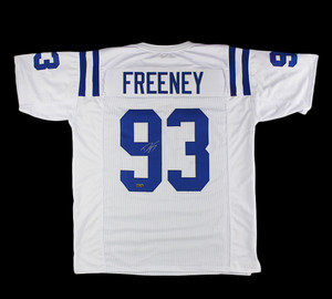 Dwight Freeney Indianapolis Colts Signed Custom White NFL Jersey