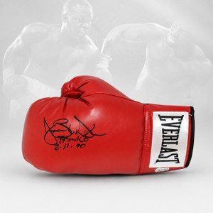  Home / BOX Buster Douglas Autographed/Signed Red Left Boxing Glove 