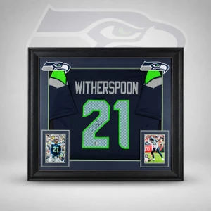 Devon Witherspoon Authentic Signed Navy Pro Style Framed Jersey BAS Witnessed