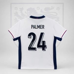 England Cole Palmer Authentic Signed White Nike Jersey Autographed BAS