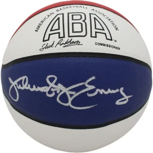 Julius Erving Signed ABA Basketball – Philadelphia 76ers Dr. J Autograph (BAS COA