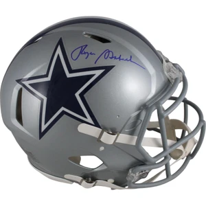 Roger Staubach Signed Dallas Cowboys Authentic Riddell Helmet (BAS Witnessed COA)
