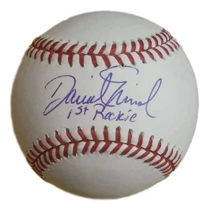 David Nied Signed OML Baseball: "1st Rockie" Inscription, Rockies Memorabilia (COA)