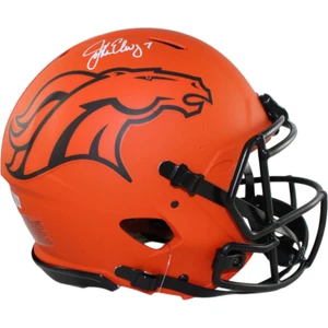 John Elway Signed Denver Broncos Full Size Authentic Helmet – Hall of Fame QB Display