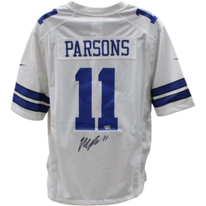Micah Parsons Signed Dallas Cowboys White Nike XL Jersey Autographed NFL Memorabilia