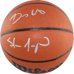 Shawn Kemp Gary Payton Signed Seattle SuperSonics Wilson Basketball NBA Legends Dual Signed