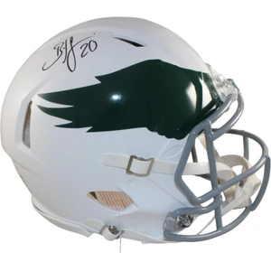 Brian Dawkins Signed Philadelphia Eagles Throwback Full Size Helmet Autographed NFL Hall of Fame Legend Weapon X Display
