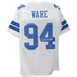 DeMarcus Ware Dallas Cowboys White Pro Style Jersey XL Autographed NFL Hall of Fame