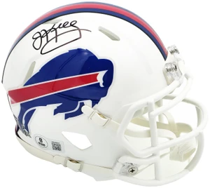 Jim Kelly Signed Buffalo Bills White Speed Mini Helmet – Hall of Fame Autograph Collectible