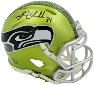 Kam Chancellor Signed Seattle Seahawks Flash Green Speed Mini Helmet (BAS Authenticated)
