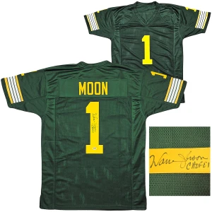 Warren Moon Signed Edmonton Eskimos Green Jersey (CHOF '01) – Autographed CFL Football Collectible
