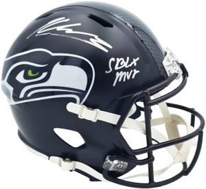 Kenneth Walker III Signed Seahawks Full Size Speed Helmet SB LX MVP Autographed NFL Football Collectible Gift