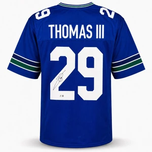 Earl Thomas III Signed Seattle Seahawks Throwback Jersey XL Legion of Boom NFL Memorabilia
