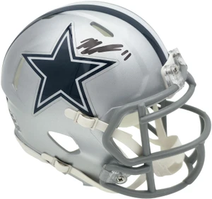 Micah Parsons Signed Dallas Cowboys Silver Speed Mini Helmet Autographed NFL Collectible
