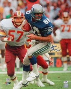 Steve Largent Signed 16x20 Photo Seattle Seahawks HOF 95 Autographed NFL Collector Display
