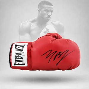 Michael B. Jordan Creed Signed Right Hand Red Everlast Boxing Glove BAS Witness