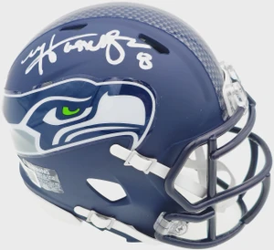 Matt Hasselbeck Signed Seahawks Blue Speed Mini Helmet (Autographed)
