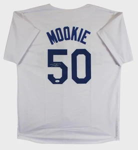 Mookie Betts Signed White Dodgers Jersey #50 (XL)