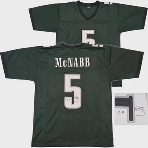 Donovan McNabb Signed Eagles Jersey #5, NFL Autograph (XL)
