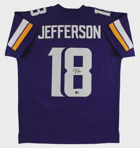 Justin Jefferson Signed Vikings Jersey #18, XL Autographed NFL Collectible
