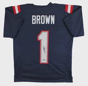 A.J. Brown Signed Patriots Jersey #11, XL Pro Style NFL Memorabilia
