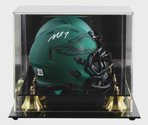 Michael Vick Signed Eagles Rave Speed Mini Helmet (Display Case)
