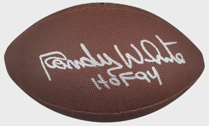 Randy White Signed NFL Football: HOF 94 Inscription, Dallas Cowboys Legend
