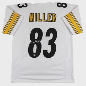 Heath Miller Signed White Pro Style Jersey #83 XL