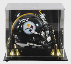 Joe Greene Signed Steelers Speed Mini Helmet (HOF 87) with Display Case
