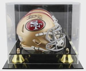 George Odum Signed 49ers Speed Mini Helmet with Display Case Autographed NFL Memorabilia
