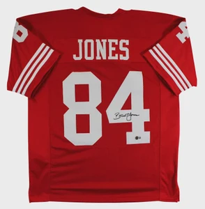Brent Jones Signed 49ers #84 Red Pro Style Jersey (XL)