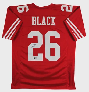 Kaelon Black Signed 49ers Red Pro Style Jersey #26 (XL)