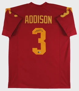 Jordan Addison Signed USC Trojans #3 Pro Style Jersey (XL)