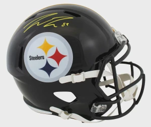 Pat Freiermuth Signed Steelers Helmet: Full Size Speed Replica, Autographed Tight End Collectible
