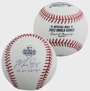 Marcus Semien Signed 2023 World Series Baseball: Texas Rangers Champs (Autographed)
