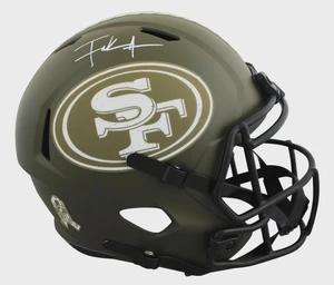 Frank Gore Signed 49ers Salute To Service Helmet (Full Size Speed Replica)