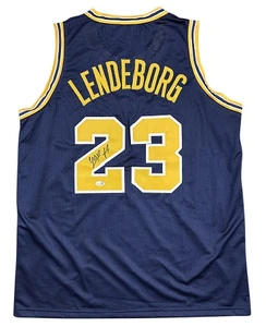 Yaxel Lendeborg Michigan Custom Blue Jersey 
