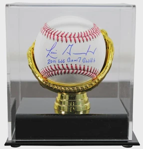 Luis Gonzalez Signed 2001 WS Game 7 Hit Baseball (Inscribed, Display Case)
