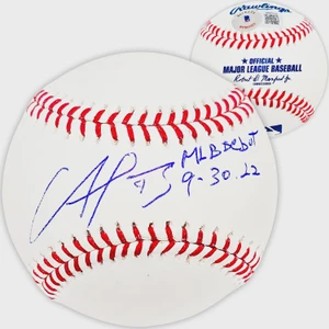 Francisco Alvarez New York Mets Signed Official MLB Baseball MLB Debut 9.30.22 Inscribed