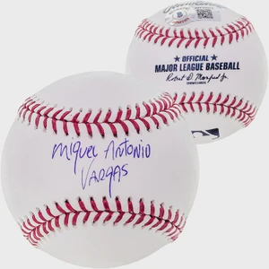 Miguel Vargas Signed Official MLB Baseball – Dodgers White Sox Memorabilia