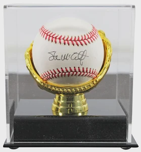 Steve McCatty Signed OAL Baseball, Oakland Athletics Autograph (Gold Glove Case)