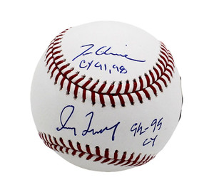 Dual-Signed Tom Glavine Greg Maddux Atlanta Braves Baseball (Cy Young Inscriptions)
