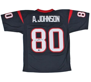 Andre Johnson Signed 2008 Navy Texans Jersey (Autographed Memorabilia)
