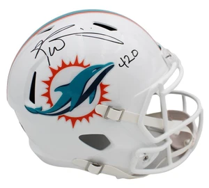 Ricky Williams Signed Miami Dolphins Speed Helmet (420 Inscription)
