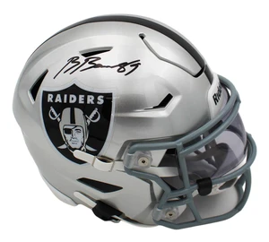 Brock Bowers Signed Las Vegas Raiders Speed Flex Helmet (Autographed)
