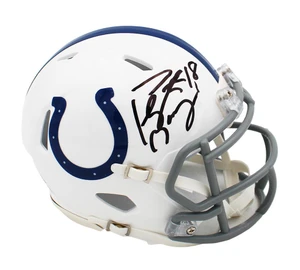 Peyton Manning Signed Indianapolis Colts Speed NFL Mini Helmet Autographed Colts Football Memorabilia Display
